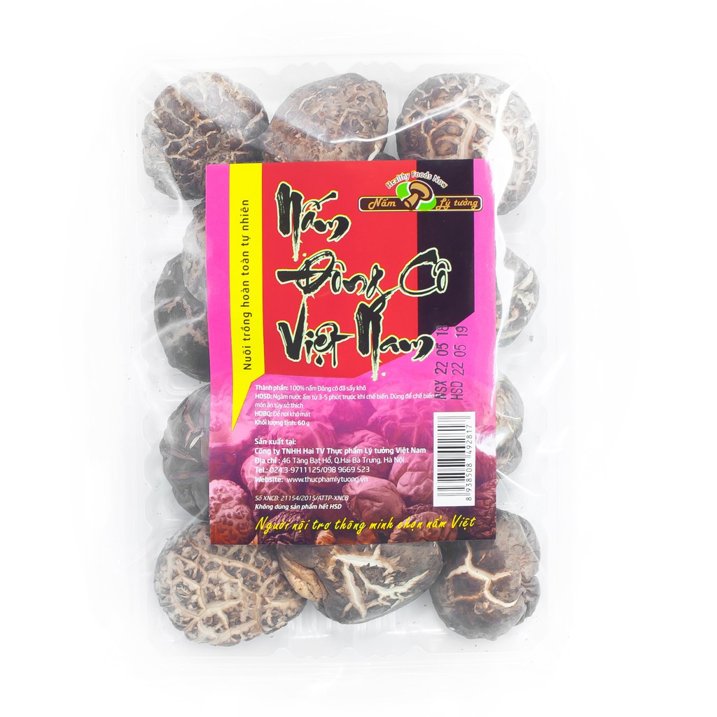 Nấm đông cô khô Lý tưởng Việt Nam 60g