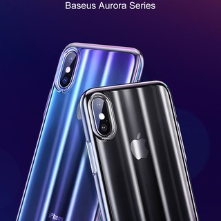 [TẶNG CƯỜNG LỰC] ỐP LƯNG IPHONE X BASEUS AURORA CHÍNH HÃNG