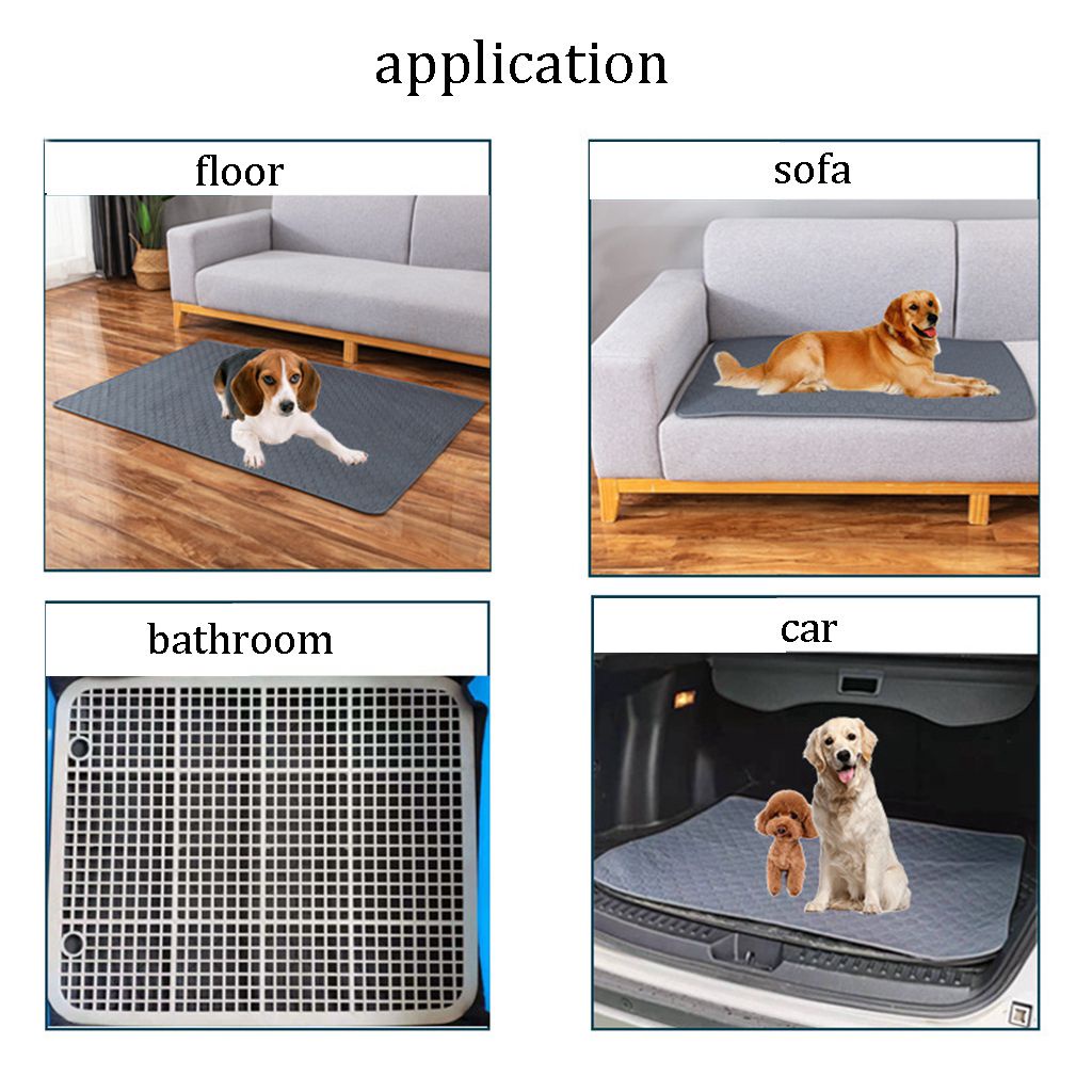 Thảm lót chống trượt thấm nước có thể giặt sạch và tái sử dụng cho cún cưng