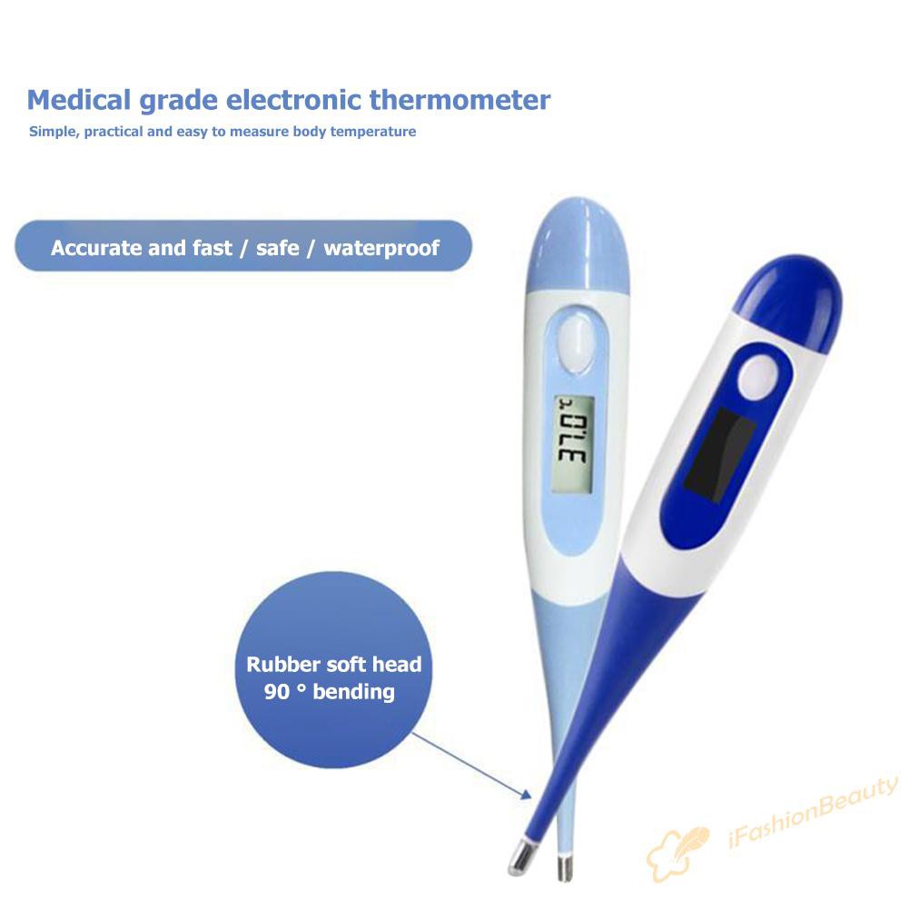 【New】Electronic Soft Head LCD Thermometer Body Fever Temperature for Baby Adults