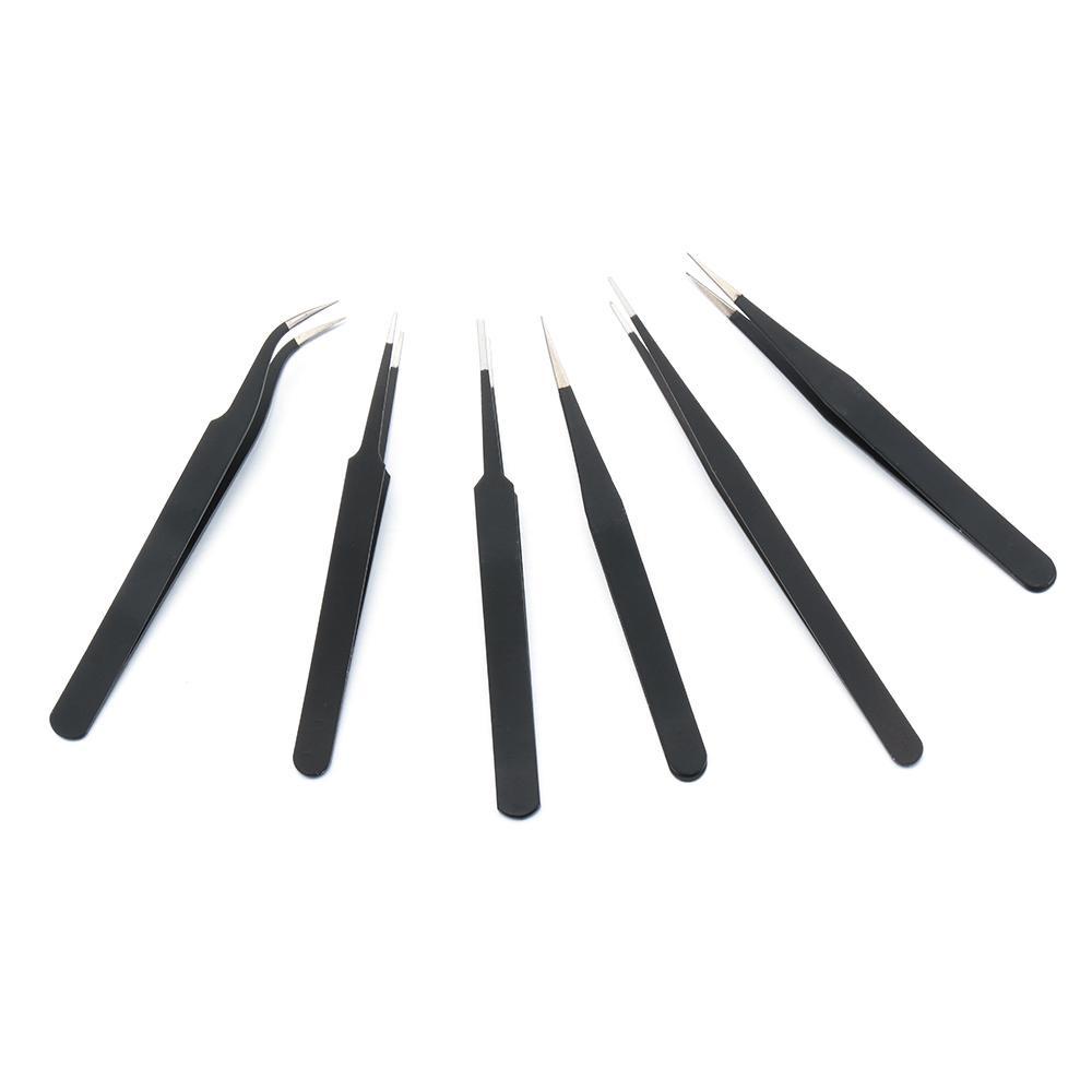 Set 6 Nhíp Đa Năng Chống Tĩnh Điện Bằng Thép Không Gỉ