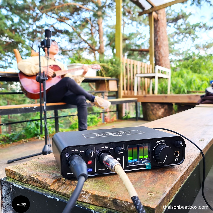 SOUNDCARD MOTU M2 VÀ MICRO AT2020