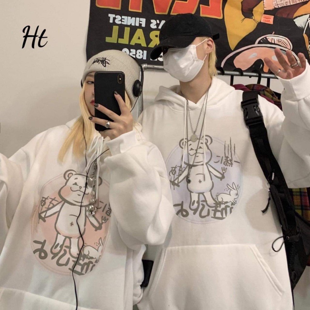 Áo hoodie 3d gấu đầu bếp HTH1120