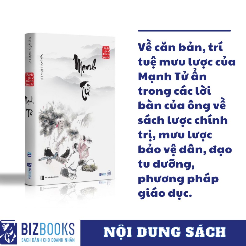 Sách - Mạnh Tử - Nguyễn Hiến Lê (Tuyển Tập Bách Gia Tranh Minh) | BigBuy360 - bigbuy360.vn