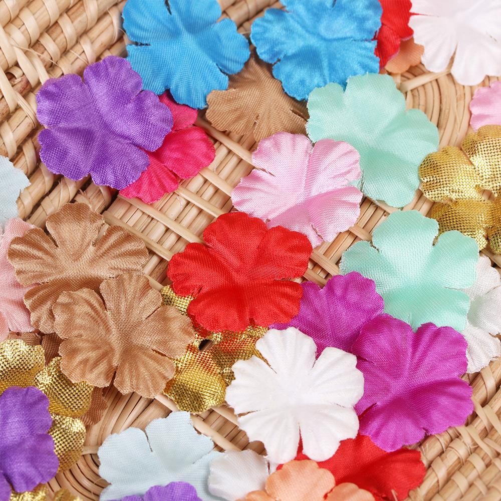 Set 100 Cánh Hoa Hồng Giả Bằng Lụa Dùng Trang Trí Xinh Xắn