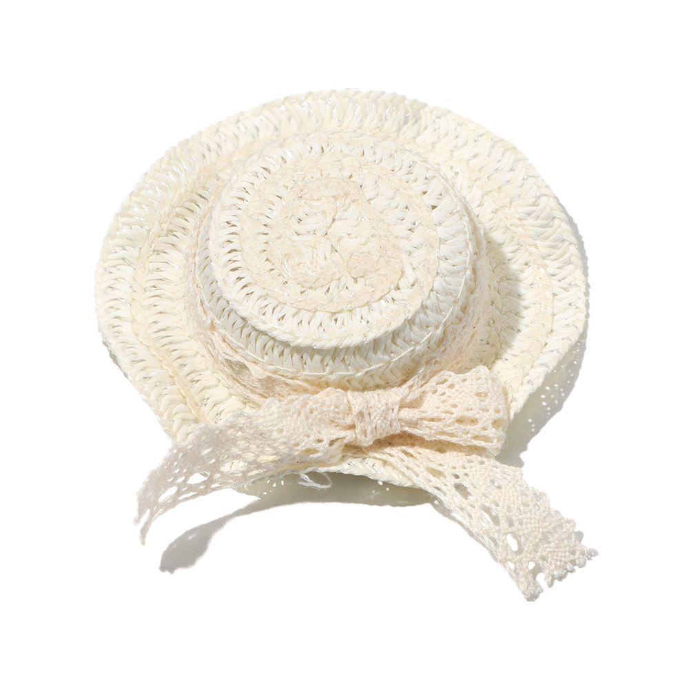 LUOL Nón Cối Phối Ren Và Nơ Tỉ Lệ 1 / 12 Cho Nhà Búp Bê