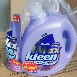 [HOT] NƯỚC GIẶT XẢ 2IN1 MAXKLEEN 2KG4 HUYỀN DIỆU KÈM TÚI 600G