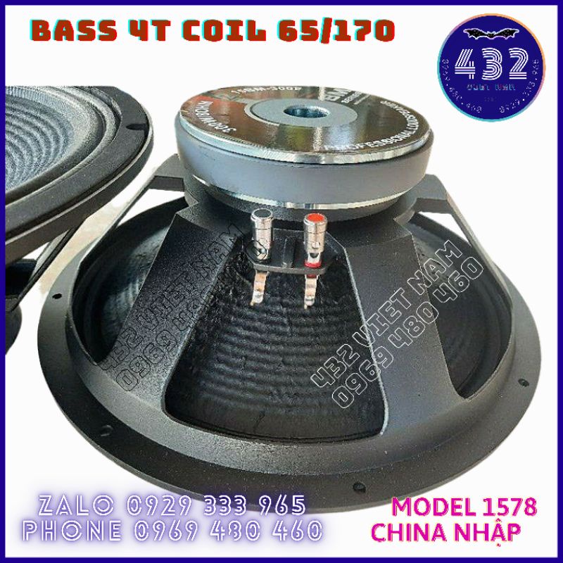 1 Loa Bass 40 4 Tấc Coil 65 Từ 170 Sườn Nhôm Hàng Nhập China Chất Lượng Cao Công Suất Lớn (1 Cái)