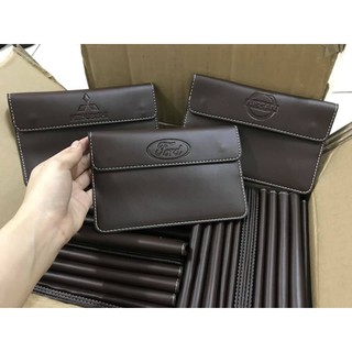 Ví da đựng giấy tờ xe đăng kiểm Ô TÔ logo các hãng xe