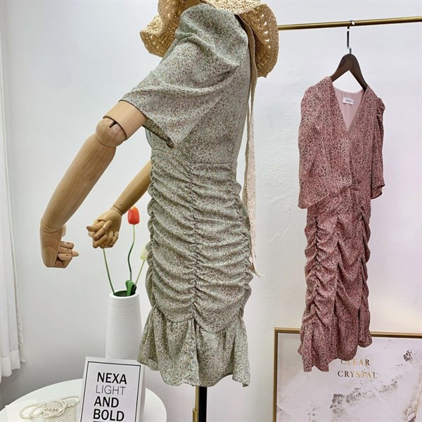 2108VN - Váy nhúm nữ điệu đà hottrend