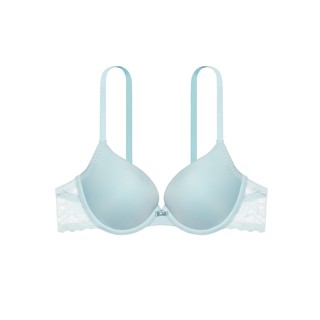 Áo ngực nữ Marguerite Paris 32034 - thương hiệu Pháp, cúp chéo màu xanh nhạt, có gọng, mút vừa nâng ngực tạo khe