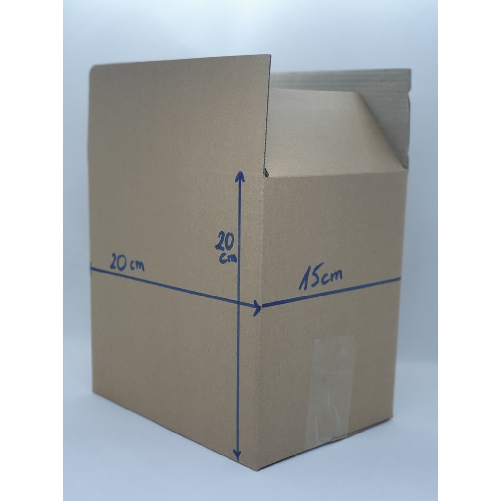 Hộp carton nhỏ gói hàng 20x15x20