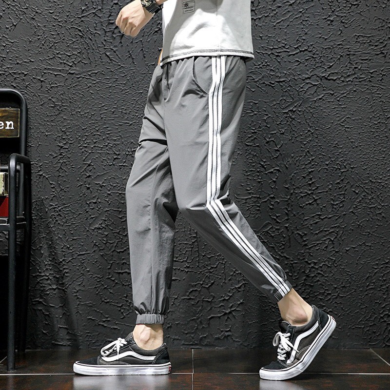 QUẦN THỂ THAO NAM PHỐI SỌC 3 LINE, CHẤT KAKI THỜI TRANG MS989 | BigBuy360 - bigbuy360.vn