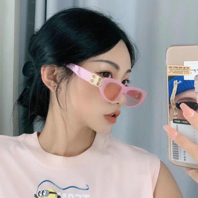 Kính Mát Mắt Mèo Phong Cách Retro Phương Tây Cho Nữ