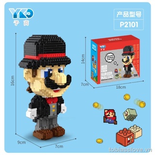 Mario diving chef model building toy