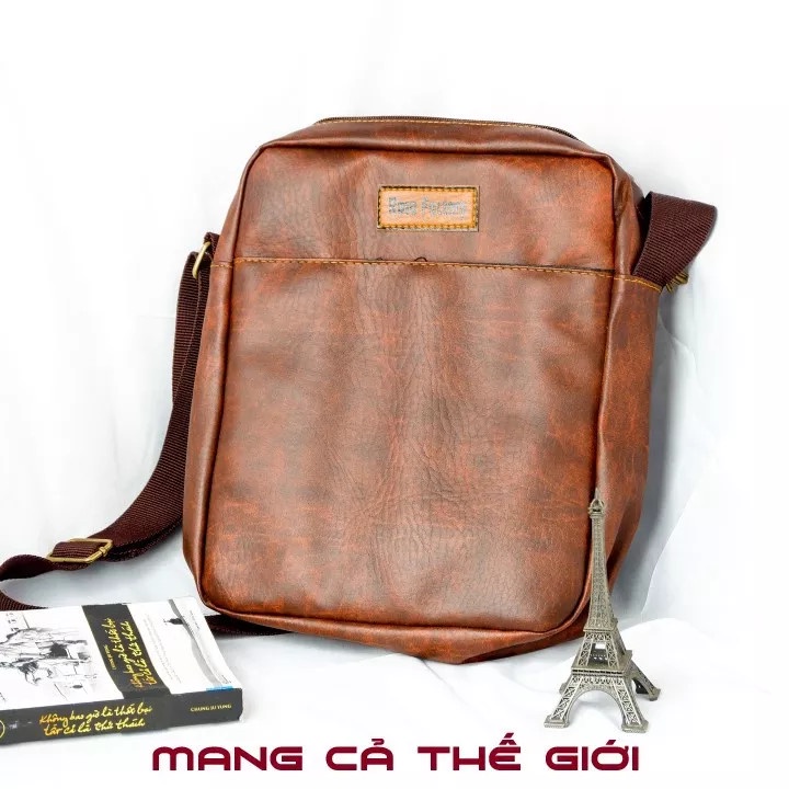 Túi đeo chéo - cặp giả da nam văn phòng - Cặp laptop [ kèm hình thật]