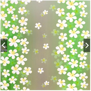 Decal 1m dán kính khổ rộng 45cm ( có sẵn keo ) - HOA ĐINH HƯỜNG XANH LÁ CC007