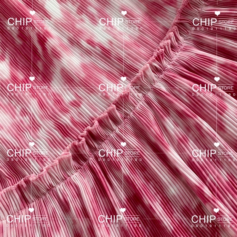 VÁY XẾP LY BÈO TẦNG LOANG MÀU KOREA