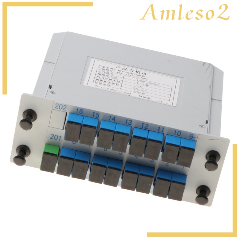 [AMLESO2]SC/UPC Port Digital Optical Splitter 1X16 PLC Fiber Optic Splitter for CATV