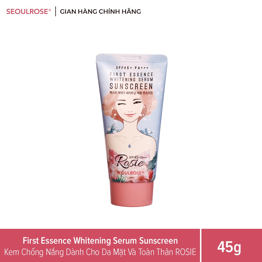 Kem Chống Nắng Rosie SeoulRose SPF45+++ 45g Dành Cho Da Mặt Và Toàn Thân