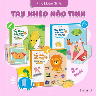 Bộ Đồ Chơi Giấy Thủ Công Đa Kỹ Năng Cắt Dán - Tô Màu – Gấp Giấy Tay Khéo Não Tinh (Không bao gồm kéo + bút màu)