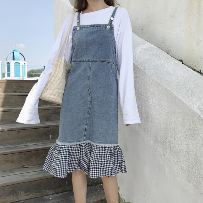 váy yếm bò siêu xinh