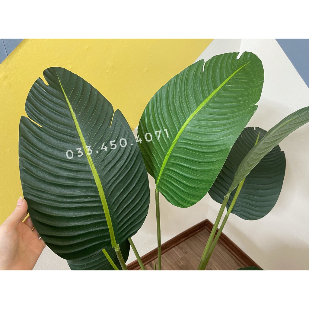 Cây chuối giả 1,2m - loại lá mờ không phải bóng