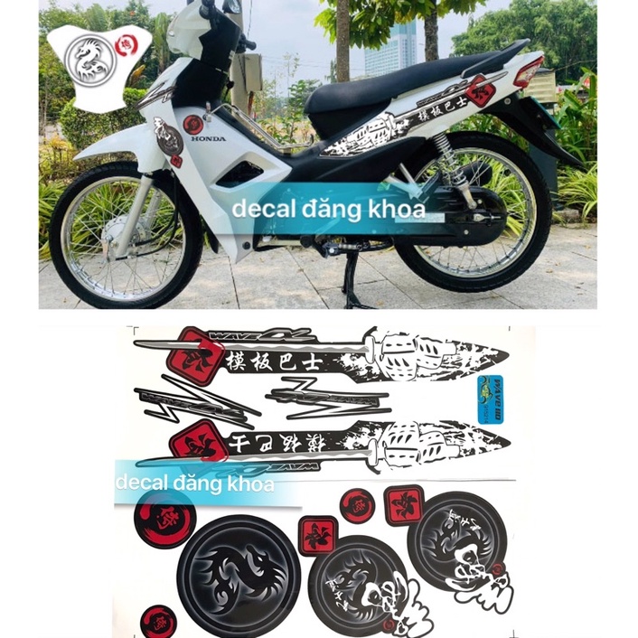 Tem WAVE ALPHA 100-110 mẫu mới kiếm NHẬT tem đẹp chống phai màu