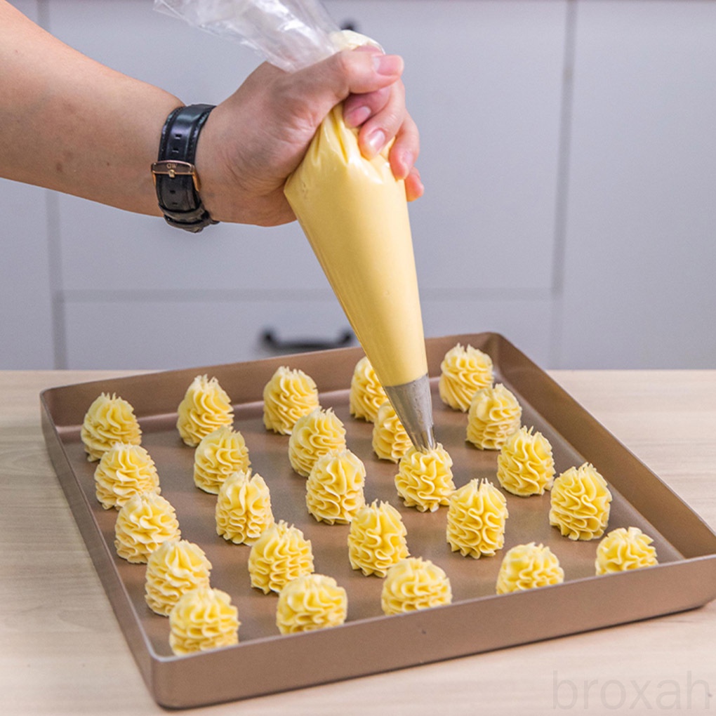 Set 100 Túi Đựng Kem Trang Trí Bánh Bằng Pe Không Dính Dùng Một Lần