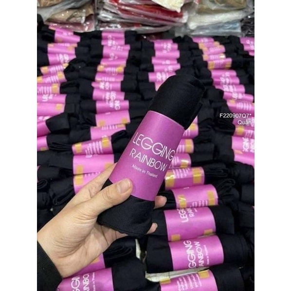 Quần legging cuộn tím