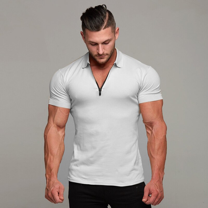 Brand New Mens Short Sleeve Polo Shirts Cotton Mens Shirts Casual Fitness Fashion Polo Shirt Clothing Trend Sport Polo Shirts