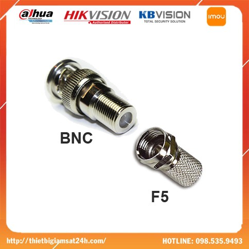 10 Jack BNC F5 Thi Công Camera Loại Xịn