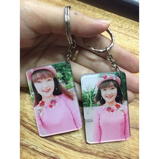 MÓC KHÓA MICA IN HÌNH 2 MẶT