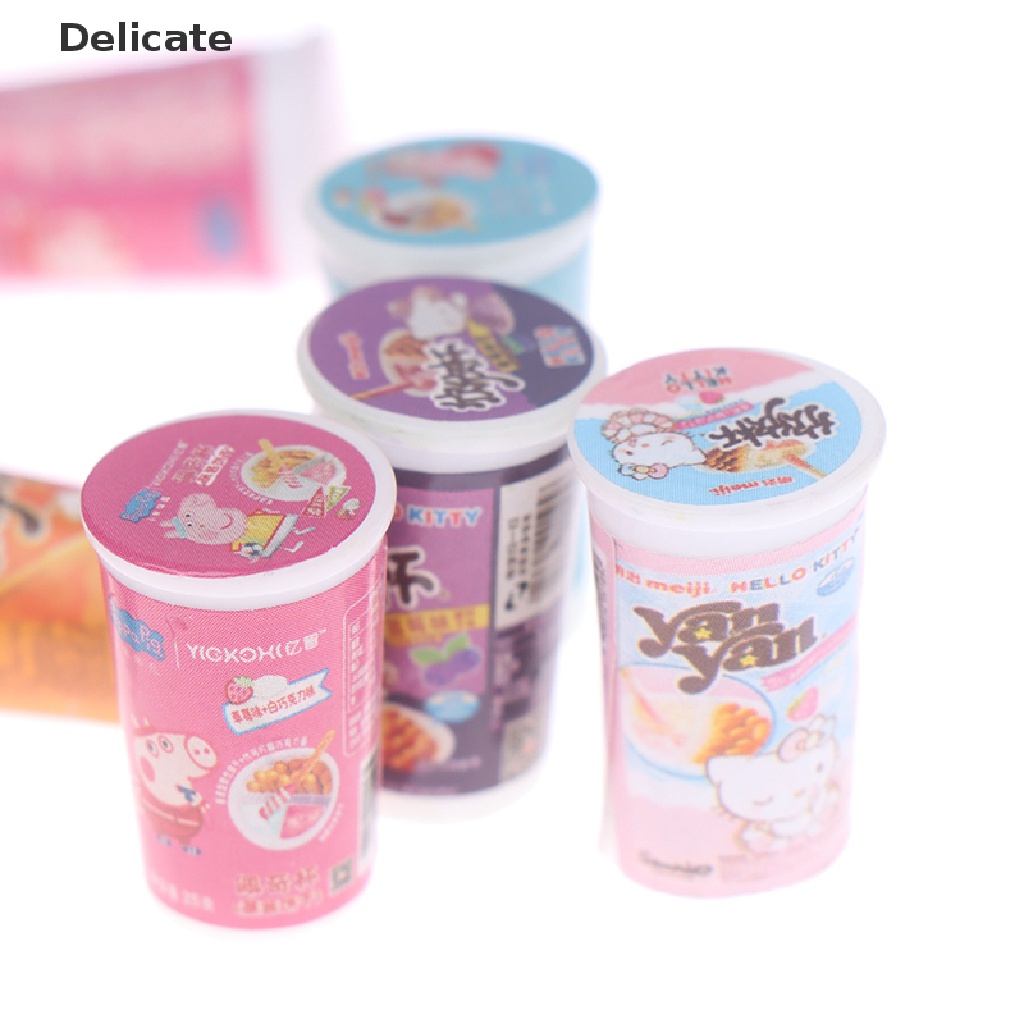 |Tinh Tế| Set 5 Ly Bánh Quy Mini Tỉ Lệ 1 / 12 Cho Bé Chơi Đồ Hàng
