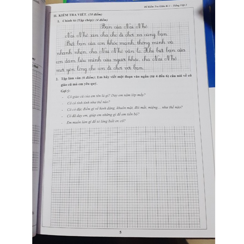 Sách - Đề kiểm tra Tiếng Việt lớp 2, học kì 1 | BigBuy360 - bigbuy360.vn