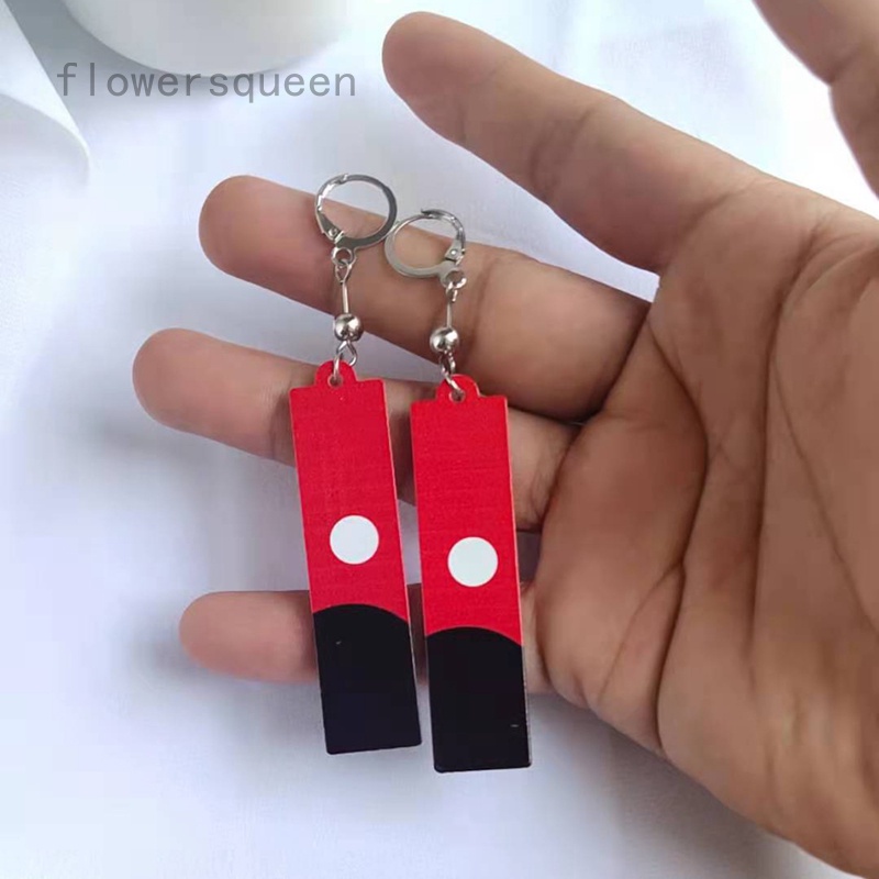 Tokyo Revengers Izana Kurokawa Hanafuda Bông Tai Tokyo Revengers Unisex Cosplay Thả Bông Tai