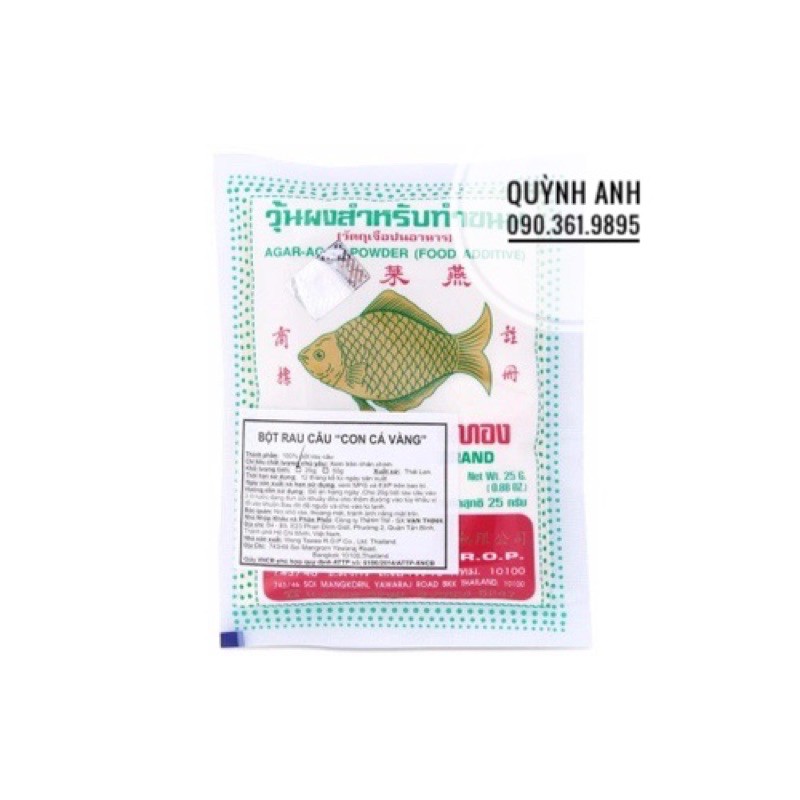Bột rau câu con cá Thái gói 25g