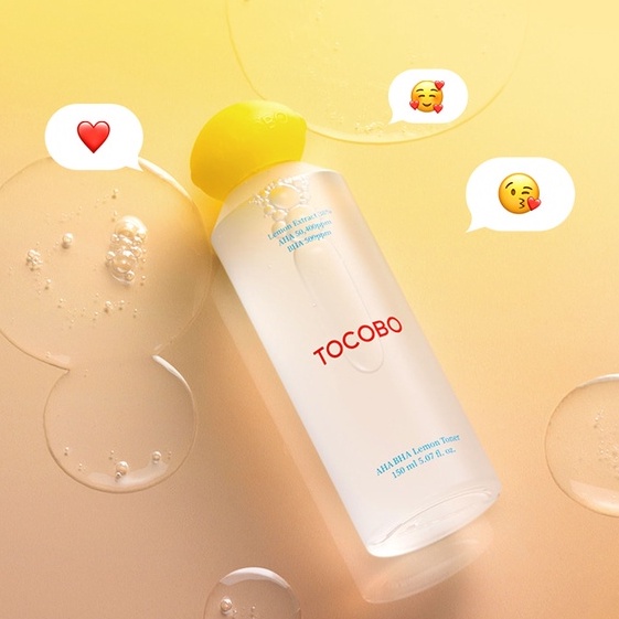 Toner làm sạch dưỡng sáng da TOCOBO AHA BHA LEMON TONER