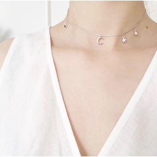 Dây chuyền bạc trăng sao
