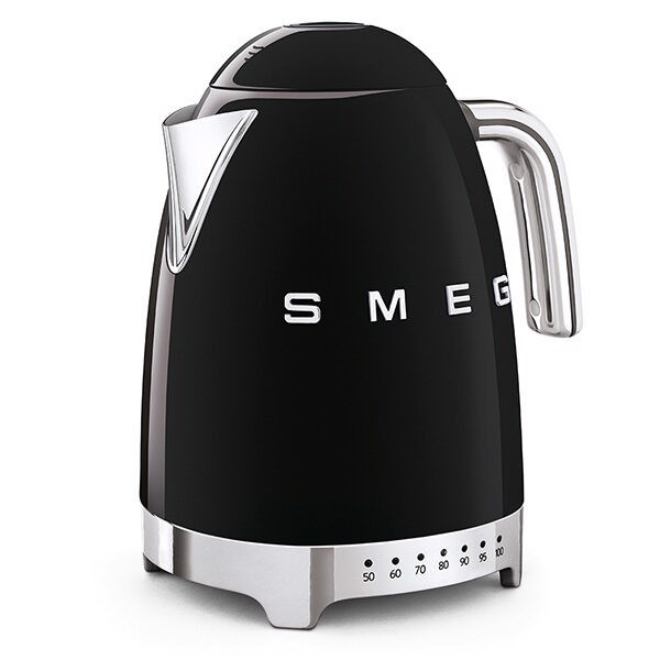 Ấm siêu tốc SMEG KLF04BLEU Màu đen có điều chỉnh Nhiệt độ