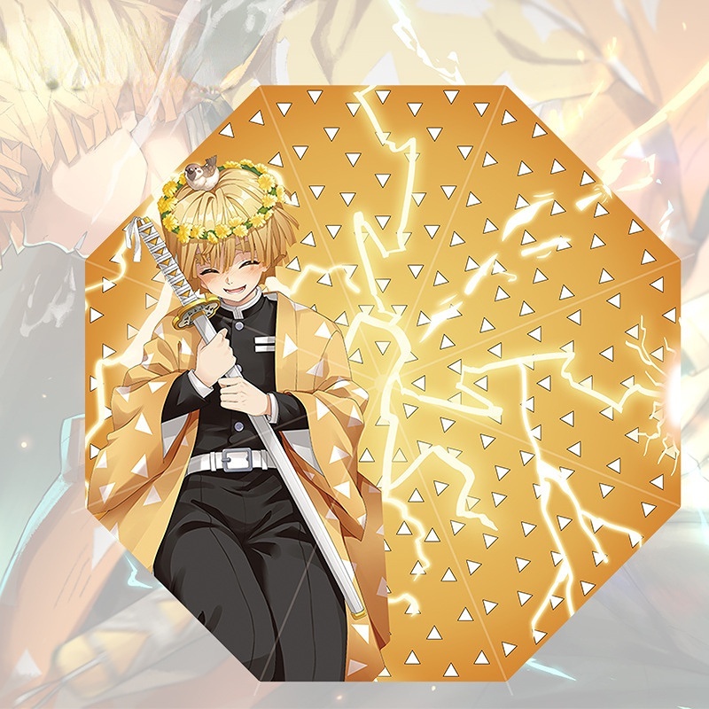 Dù Che Nắng Gấp Gọn Họa Tiết Anime Demon Slayer Tokyo Ghoul Jujutsu Kaisen Tám Xương