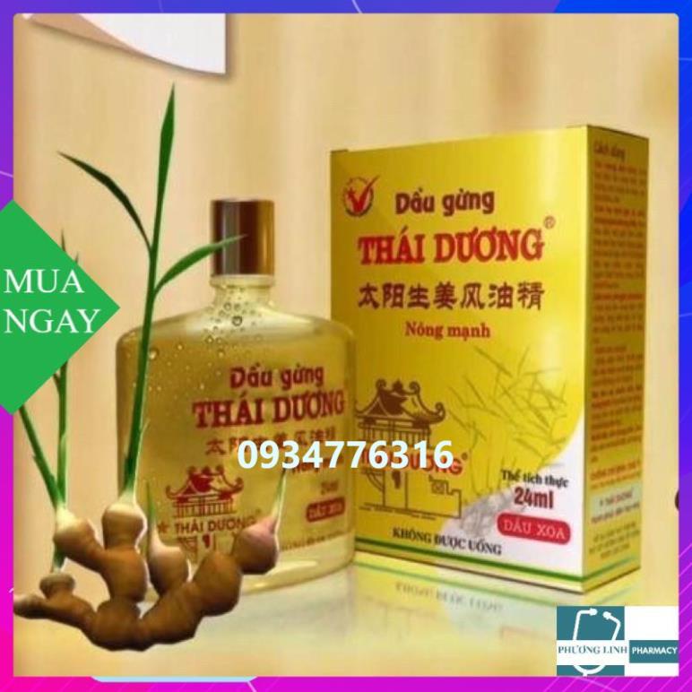 Dầu gừng Thái Dương chai lớn 24ml