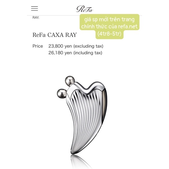 Refa Caxa Ray Cây lăn massage đa dụng cho mặt