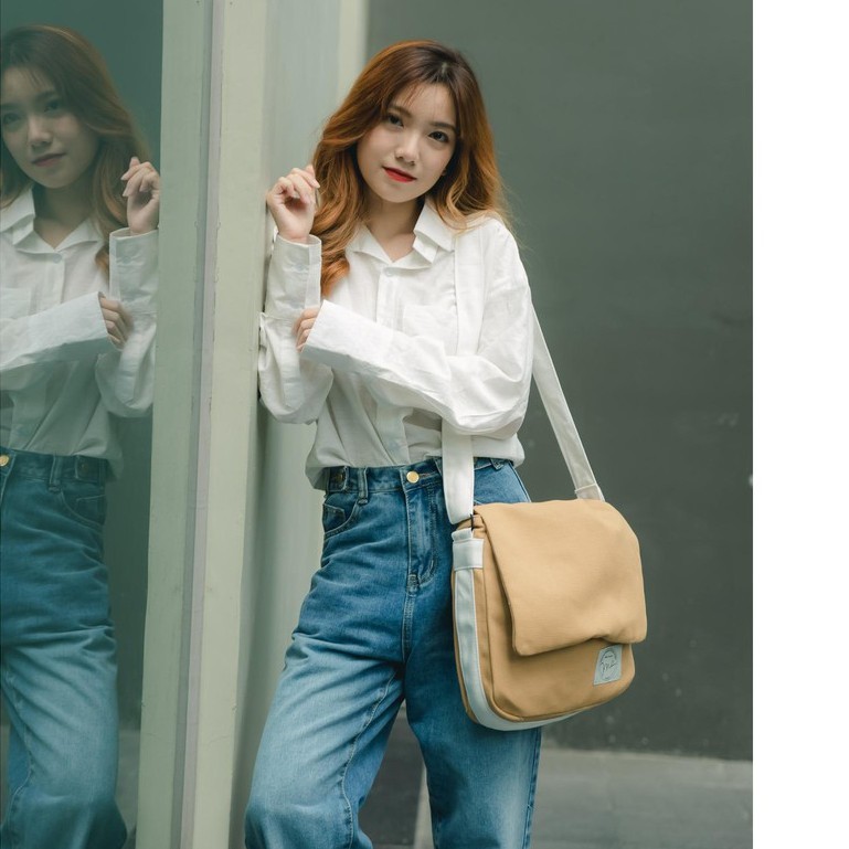 Túi đeo chéo Nam Nữ cặp mini xách thời trang tote canvas Local Brand Midori M Studio