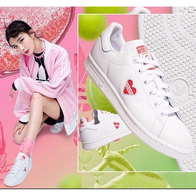 Giày Adidas Stan Smith 🔴FREESHIP🔴 Adidas Stan Smith Valentine Nữ Chính Hãng -Giày Stan Smith Trái Tim -[FW6227]