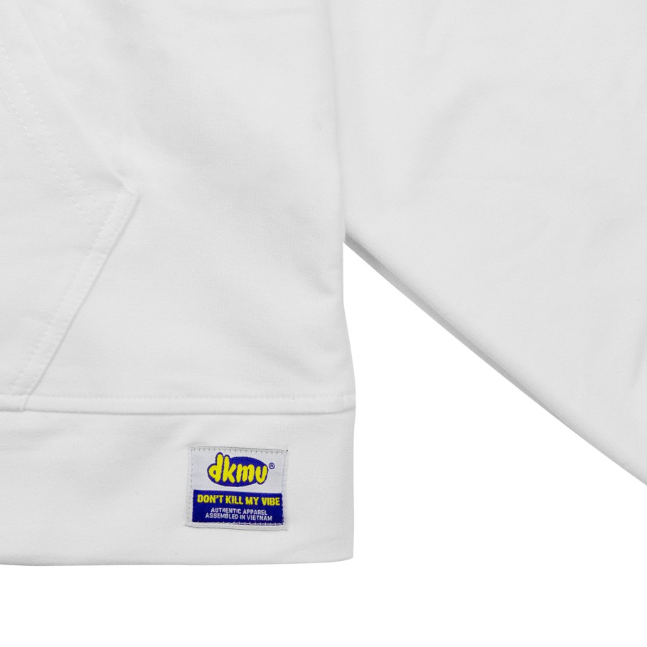 Áo Hoodie Zip Logo form rộng màu trắng | DKMV Hoodie Zip Logo-White | BigBuy360 - bigbuy360.vn