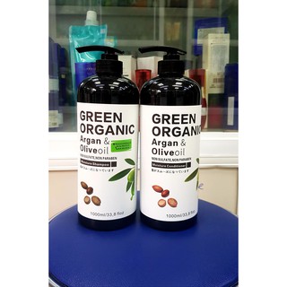 Dầu Gội Xả Dưỡng ẩm phục hồi Green Organic ( hương Oliu) 500ml x 2