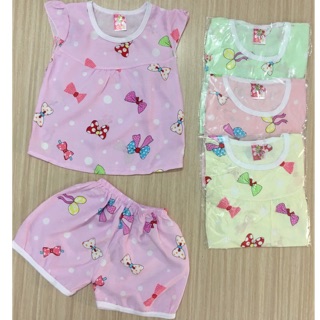 Combo 3bộ tole ngắn bé gái7-10kg