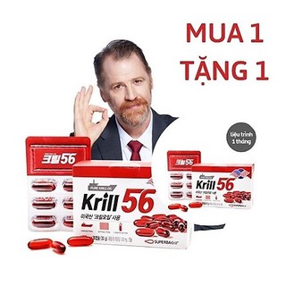(mua 1 tang 1) Dầu nhuyễn thể KRILL 56 cao cấp - Red Omega 3 công nghệ mới