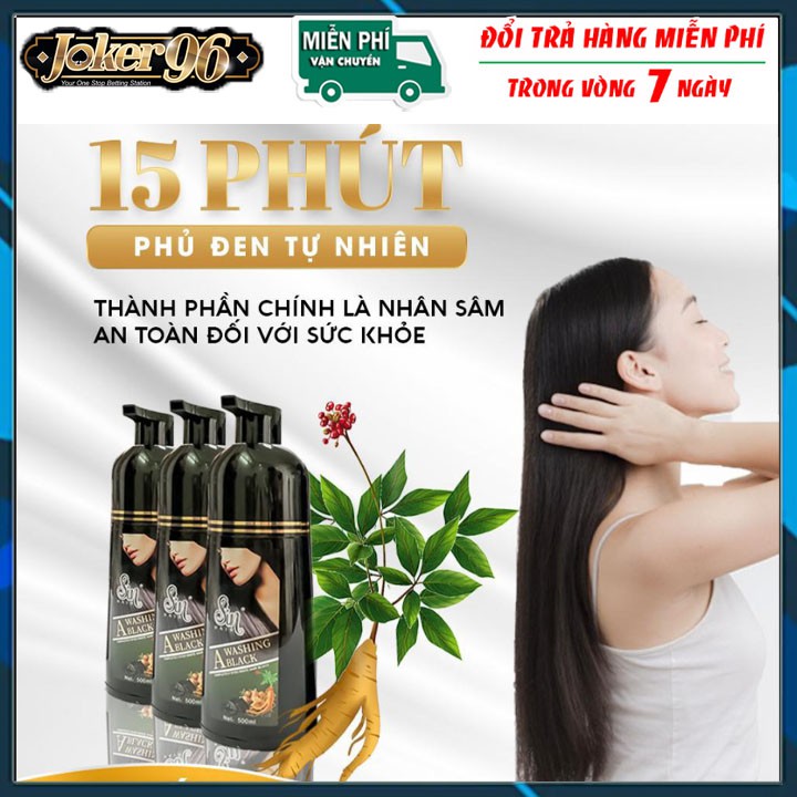 Dầu Gội Phủ Bạc Sin Hair Chiết Xuất Từ Nhân Sâm